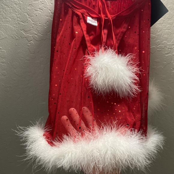 Christmas Cute wearing comes with a thong and adjustable baby doll top push up - Picture 5 of 13